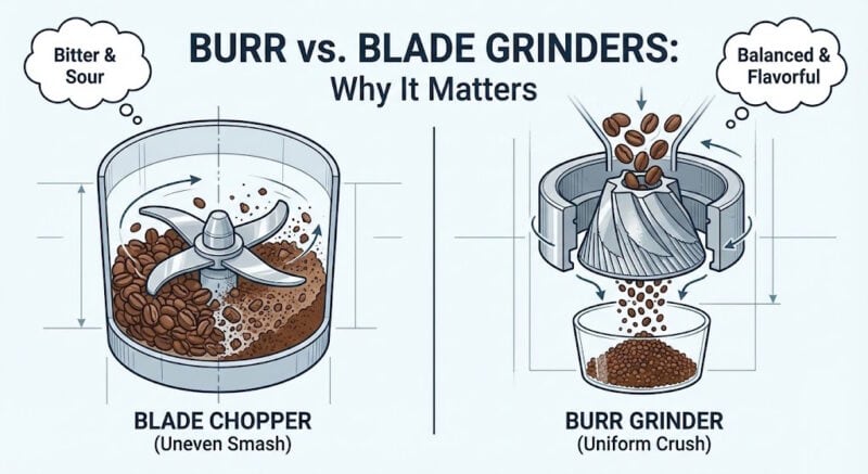 Burr vs. Blade Grinders