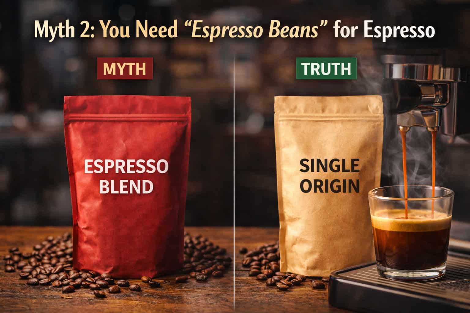You Need "Espresso Beans" for Espresso
